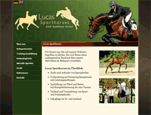 Tablet Screenshot of lucas-horses.com